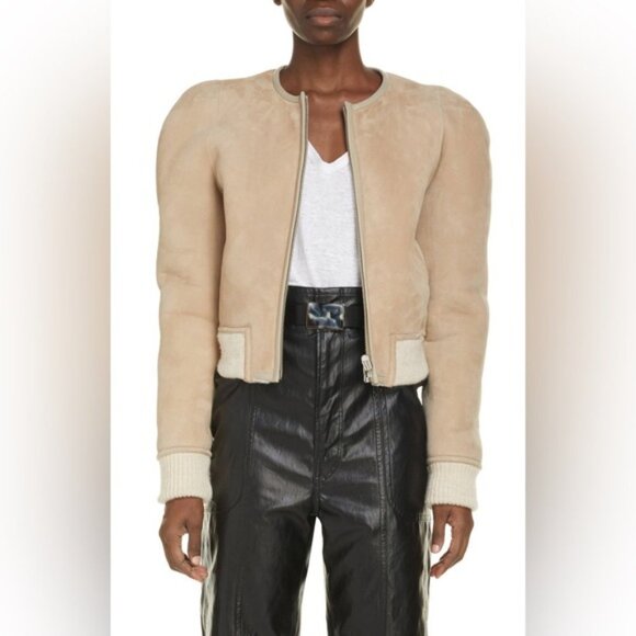 ❌❌SOLD❌❌ISABEL MARANT ETOILE Boden shearling reversible jacket US 8 - Picture 4 of 17